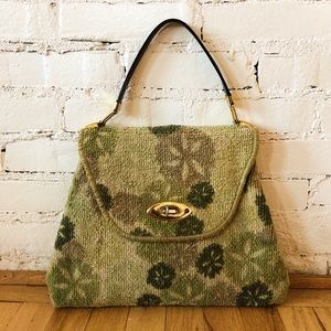 Authentic Vintage Vegan Carpet Bag Jerry Terrence